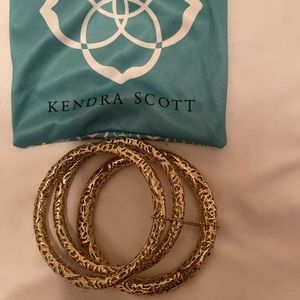 Kendra Scott Gold bangle bracelets